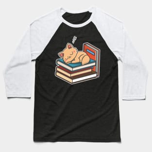 Cat design gifts for women Cats and Books product Baseball T-Shirt